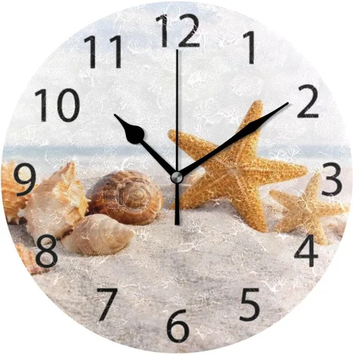 Vista 7 de ALAZA - Reloj de pared redondo con mapa étnico de África, silencioso, sin tictac, pintura al óleo para el hogar, oficina, escuela, arte decorativo
