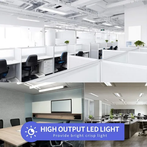Vista 5 de TRLIFE Bombillas LED de 4 pies, tubo LED T8 de 4 pies, 28 W, 5000 K, luz blanca diurna, 3360 lúmenes de doble fila LED de repuesto para lámpara