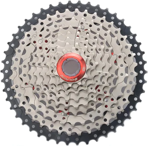 Vista 17 de BOLANY Cassette de 8/9/10 velocidades 11-25T/32T/36T/40T/42T/46T/50T apto para bicicleta MTB, bicicleta de carretera, casete ligero, compatible