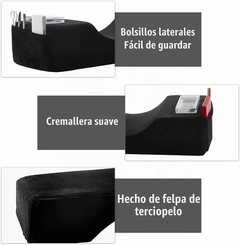 Vista 4 de Almohada Cómoda para Extensión de Pestañas, Almohada de Espuma Viscoelástica con Contorno Cervical para Soporte al Dormir, Almohada para Injerto