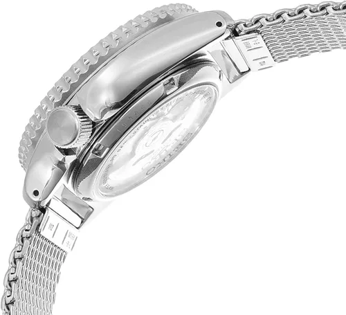 Vista 3 de SEIKO Reloj automático para hombre con correa de acero inoxidable plateado modelo SRPD67K1 Blanco apagado Pulsera