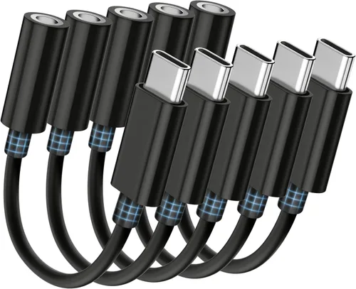 Vista 14 de Seulliya Adaptador USB C a conector de auriculares de 0.138 in para iPhone 15/16 Pro/Max, adaptador DAC de audio de alta resolución, convertidor