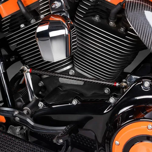 Vista 8 de Advanblack Varillaje de cambio, Axion - Varillaje de cambio ajustable de fibra de carbono compatible con Harley Touring Street Glide, Electra Glide