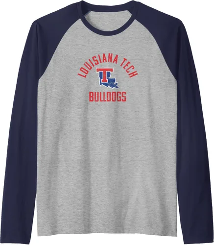 Vista 5 de Louisiana Tech Bulldogs Large Raglan Baseball Tee