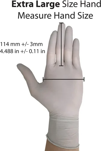 Vista 8 de Guantes desechables, aptos para alimentos, guantes de nitrilo Lite Duty, ligeros y resistentes, (250 unidades)