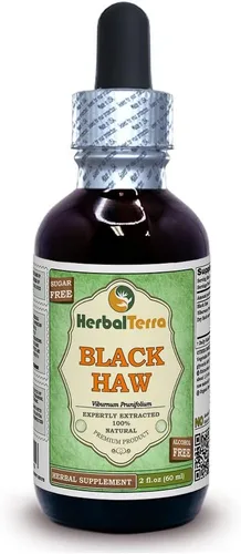 Vista 5 de Herbal Terra LLC Black Haw (Viburnum Prunifolium) Tintura, extracto líquido de corteza seca, 2 onzas