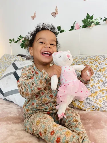 Vista 4 de Caterina - Almohada de hada de dientes de gato para niñas, muñeca de hada de dientes de bailarina