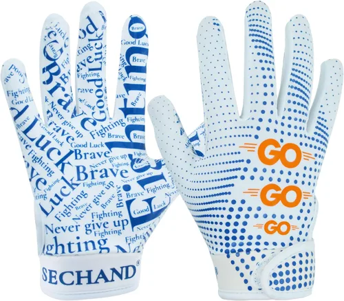 Vista 9 de Guantes de fútbol para niños jóvenes, guantes receptores transpirables antideslizantes para adolescentes, entrenamiento escolar