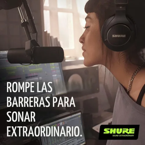 Vista 3 de Shure SM7B Micrófono dinámico vocal – Micrófono de estudio XLR para podcasting, grabación, transmisión, radiodifusión y juegos – Sonido suave