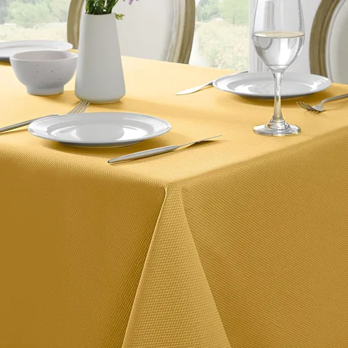 Vista 9 de Softalker - Mantel rectangular tejido con textura, jacquard de otoño color naranja quemado, impermeable, fácil de limpiar, resistente a las manchas