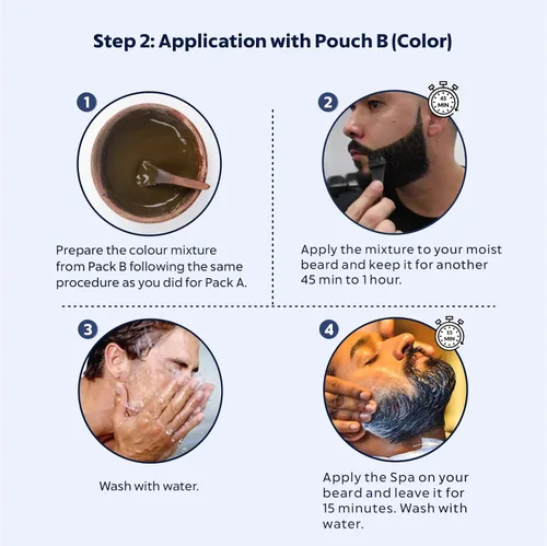 Vista 7 de Indus Valley 100% botánica Hypo Allergic - Color de barba para hombres (marrón oscuro)