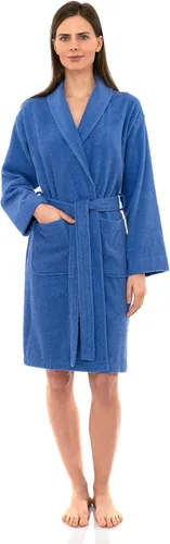 Vista 17 de TowelSelections - Bata de baño de mujer de 100% algodón, estilo chal de rizo corto Angel Falls