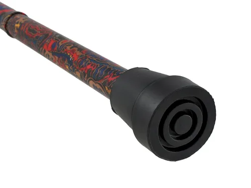 Vista 2 de Eje ajustable de aluminio de cachemira de caña de fritz, mango de madera maciza marrón, regalo asequible. Artículo #DHAR-9052533