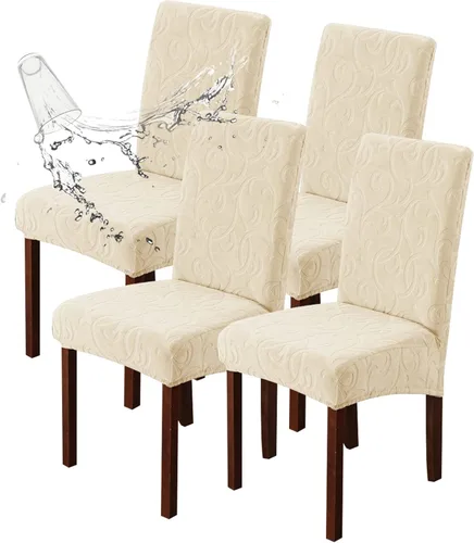 Vista 50 de Genina Fundas impermeables para sillas Parsons de comedor, fundas elásticas para sillas Parsons para comedor, cocina, funda protectora para silla