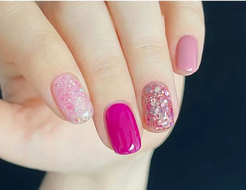 Vista 4 de PINNI - Juego de 12 esmaltes de uñas de gel holográficos con purpurina de camaleón, lentejuelas grandes, semipermanente UV LED, esmalte de uñas