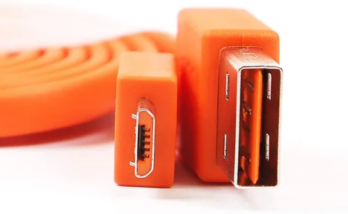 Vista 2 de Cable de carga micro USB plano de repuesto compatible con altavoz inalámbrico JBL