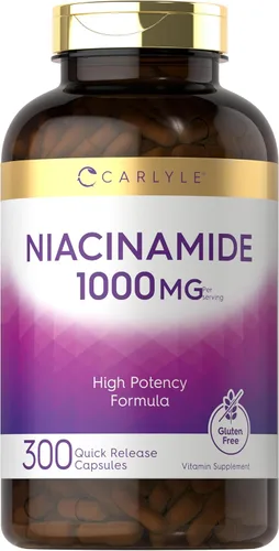 Vista 8 de Carlyle Niacinamida 1000 mg 400 Cápsulas Fórmula de alta potencia