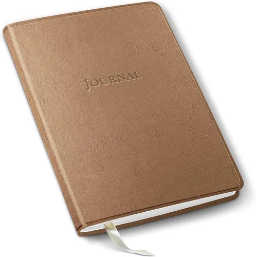 Vista 51 de Diario de cuero Gallery Leather - Elaborado en Maine, EE. UU. - Elegante cuaderno de escritura de cuero con 192 páginas rayadas - Un espacio