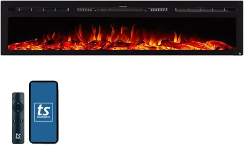 Vista 21 de Touchstone Sideline - Chimenea eléctrica empotrable