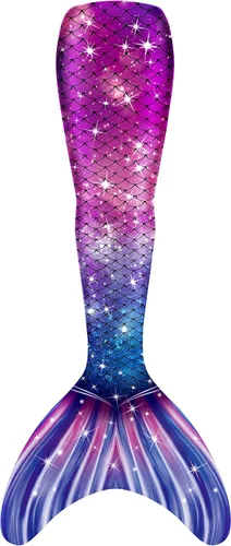 Vista 3 de Traje de baño de cola de sirena con monoaleta para niñas, conjunto de bikini