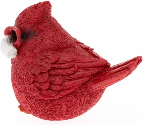 Vista 5 de Boston International Figura decorativa de mesa navideña de invierno, juego de 2, cardenal de Navidad