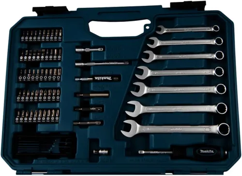 Vista 5 de Makita E-06616 - Juego de mantenimiento (120 piezas), color azul y negro