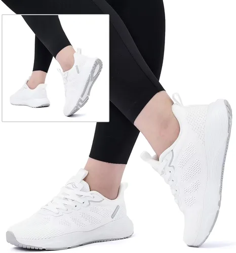 Vista 6 de Lamincoa Zapatos para caminar para mujer, tenis para correr, tenis y gimnasio