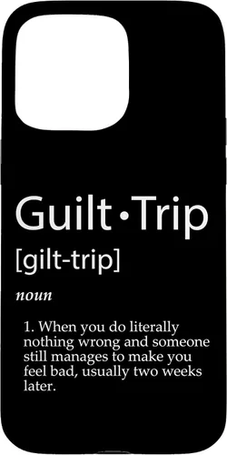 Vista 31 de Guilt Trip Definition Sarcastic Joke for Mean Adult Parents Case for iPhone 17