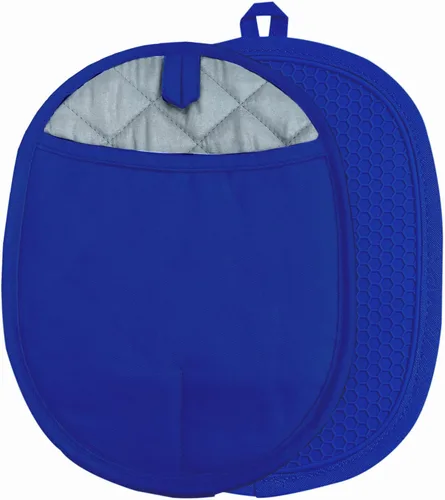 Vista 10 de Juego de 2 soportes de silicona para ollas con bolsillos, antideslizantes, acanalados, para cocina, almohadillas calientes resistentes al calor y al