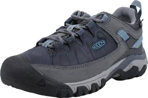 Vista 9 de KEEN Targhee 3 - Botas de senderismo impermeables de corte bajo para mujer Alcatraz/Blue Turquoise