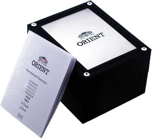 Vista 4 de ORIENT RA-AK0701S Bambino Versión 8 Correa de cuero esfera blanca Multifunción Reloj automático multifunción para hombre, Moderno