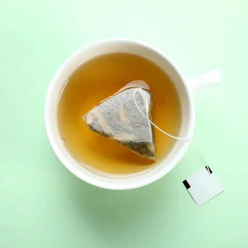Vista 4 de Té Rooibos con especias de manzana y canela crujiente de manzana y hojas sueltas, 100% sin cafeína, caliente y helado, alto contenido