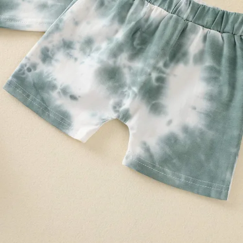 Vista 6 de Conjunto de ropa de algodón de verano de 2 piezas para bebés y niños pequeños