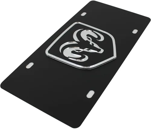 Vista 2 de Eurosport Daytona - Compatible con placa de matrícula enmarcada Dodge Ram en acero negro