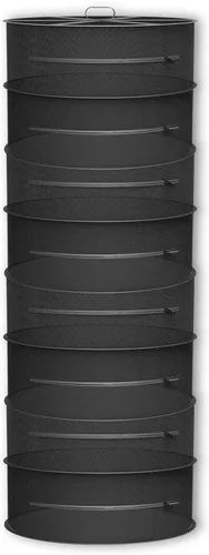 Vista 9 de AC Infinity Rejilla de secado de hierbas, red de malla colgante de 2 capas para plantas, semillas y brotes, 18 pulgadas de diámetro para carpas