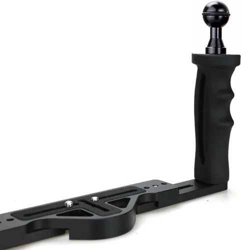 Vista 4 de Seafrogs Bandeja de aluminio con doble asa para carcasa de cámara subacuática Dual-handle aluminium tray with 1/4 thread and ball mounts for