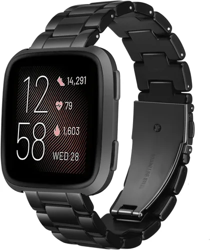 Vista 9 de Correa de repuesto para reloj inteligente Fitbit Versa/Versa 2/Edición especial/Lite, pulseras de resina de moda para mujeres y hombres, pulsera