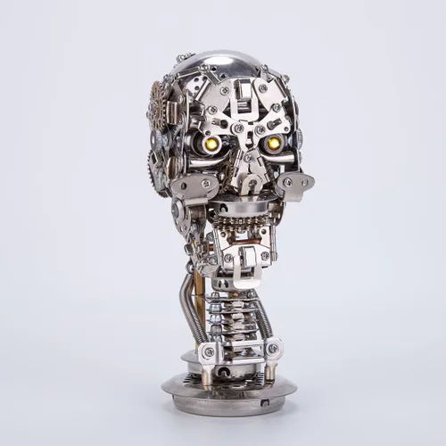Vista 2 de LOCHE Kit de modelo de rompecabezas de metal 3D, kit de esqueleto mecánico steampunk de metal 3D, rompecabezas 3D, rompecabezas láser 3D, ensamblaje