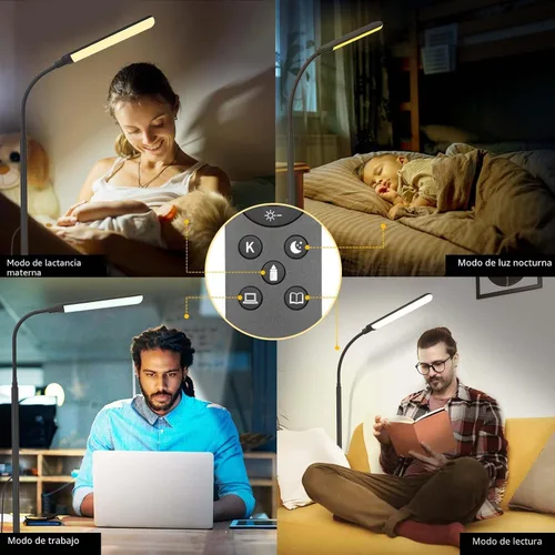 Vista 7 de Aisutha Lámpara de pie LED, lámpara de pie súper brillante de 18 W para sala de estar, lámpara de pie ajustable de colores continuos y brillo, luz