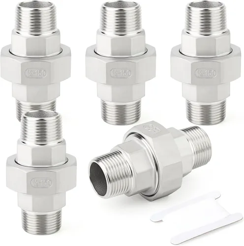 Vista 15 de TAISHER 1 pieza Unión de acero inoxidable 304, 2" NPT hembra, conexión de tubería fundida