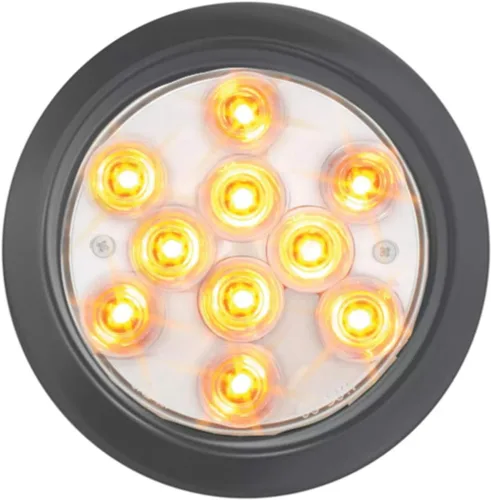 Vista 12 de Grand General 76850 - Luz LED (4 pulgadas Mega 10 Plus Am/Am con montaje en brida SS y coleta), 1 paquete