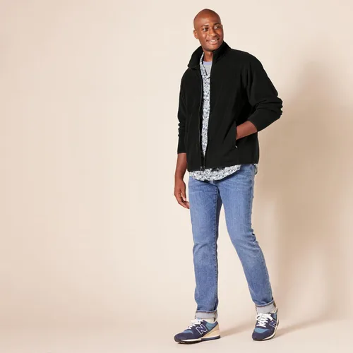 Vista 8 de Tienda Essentials - Chaqueta de vellón con cremallera completa para hombre (disponible en tallas para personas grandes y altas)