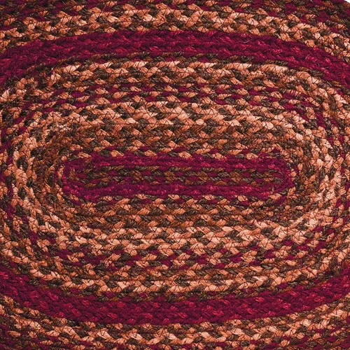 Vista 3 de IHF Rugs - Alfombra trenzada de hueso de perro canela