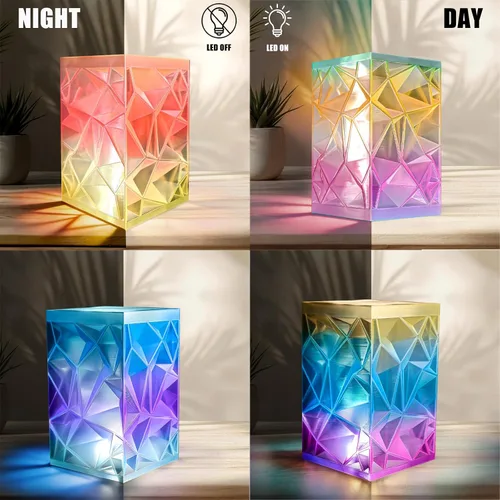 Vista 3 de OVV3D - Filamento PLA para impresora 3D de 8.82 oz x 4 bobinas, PLA Transparente Pla Multicolor