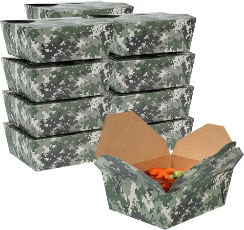 Vista 31 de Restaurantware Bio Tek - Cajas para llevar de 30 onzas, 200 loncheras para llevar, cierre de tabulación, resistentes al calor, desechables, de papel