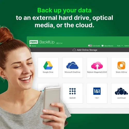 Vista 5 de Nero Platinum 365 All-in-One Multimedia Suite Video Editing, Photos, Music, Backup, AI Tools, 4K/8K Support, Photo Organizer, Convert & Burn 1