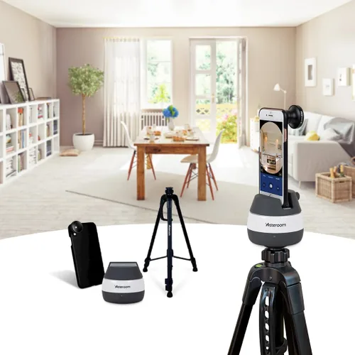 Vista 2 de Kit de bienes raíces de recorrido virtual 360 cámara 3D - El equipo incluye: trípode, rotor de cámara digital, lente de cámara ojo de pez
