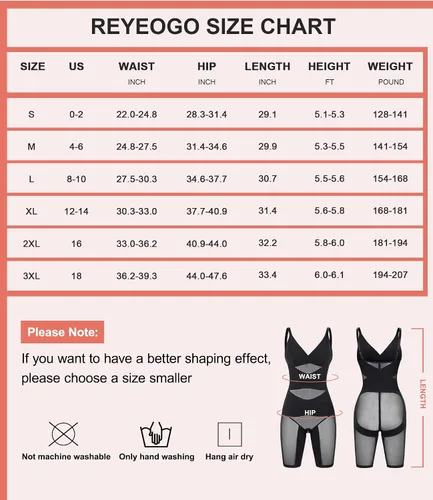 Vista 6 de REYEOGO Body moldeador para mujer, con control de abdomen, levantador de glúteos, moldeador de cuerpo completo, sin costuras, para muslos, faja
