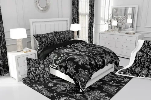 Vista 6 de Feelyou Tapete de jacquard para interiores para niños y niñas, 3 x 5, patrón floral, alfombra de sala de estar, alfombra de decoración floral ultra
