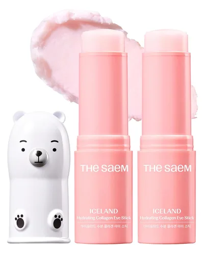 Vista 11 de THESAEM Iceland Hydrating Collagen Eye Stick 0.38 oz – Bálsamo de ojos hidratante antiarrugas para piel flácida – Tratamiento debajo de los ojos